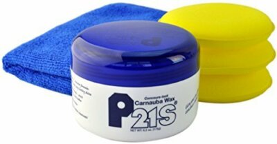 P21S Concours Look Carnauba Wax 6.2 oz microfiber towel 3 foam wax