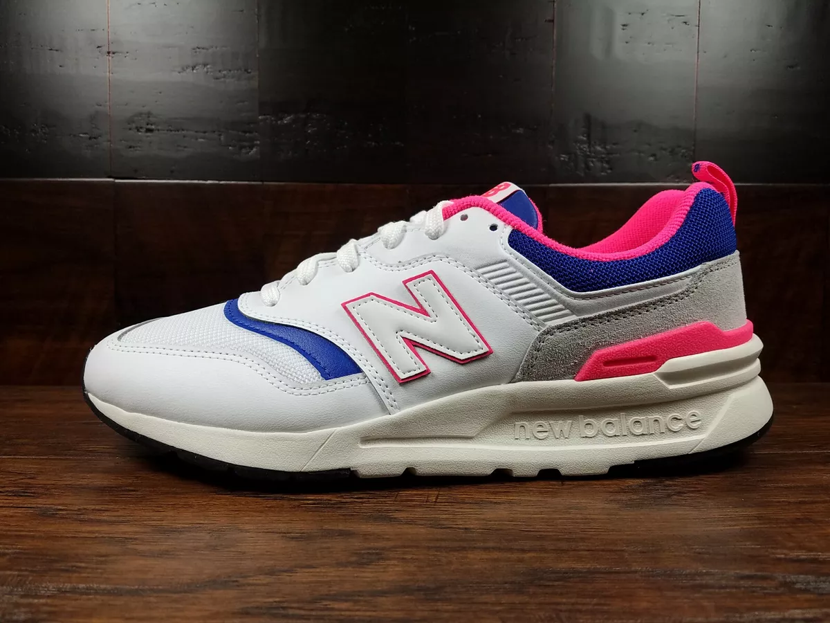 Vacilar heredar Investigación New Balance CM997HAJ &#034;Classic&#034; (White / Laser Blue / Pink) 997  Mens 8-12 | eBay