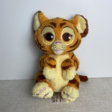 Disney Parks Wildlife Baby Tiger Cub Plush Stuffed Animal Toy Orange Big Eyes