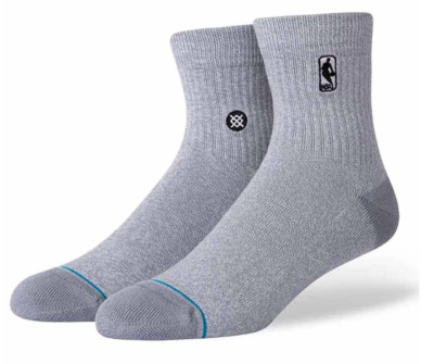 NEW Stance Casual NBA Logoman ST Quarter Heather Grey Socks Large 9-13