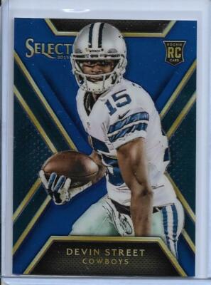 RARE 2014 PANINI SELECT DEVIN STREET ROOKIE CARD #161 ~ 01/50 UNIQUE ~ COWBOYS