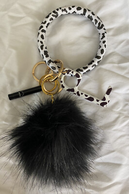 Super Cute Bracelet with Clasps for Keys, Whistle for Security & No Touch Device