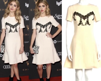 4K Louis Vuitton 2018 Barbie Ivory White Black Lace Dress 34 36 2 4 Logo XS  S | eBay