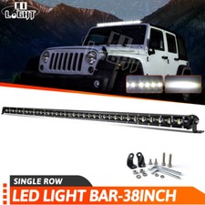 Ultra Slim 38inch LED Light Bar Single Row Spot Flood Offroad For UTV UTE 37"36"