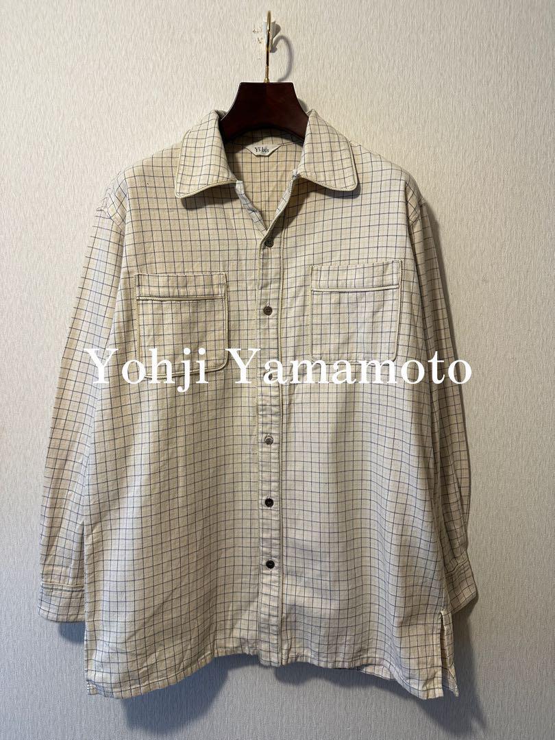 Yohji Yamamoto Cotton Check Long Sleeve Shirt Size L | eBay