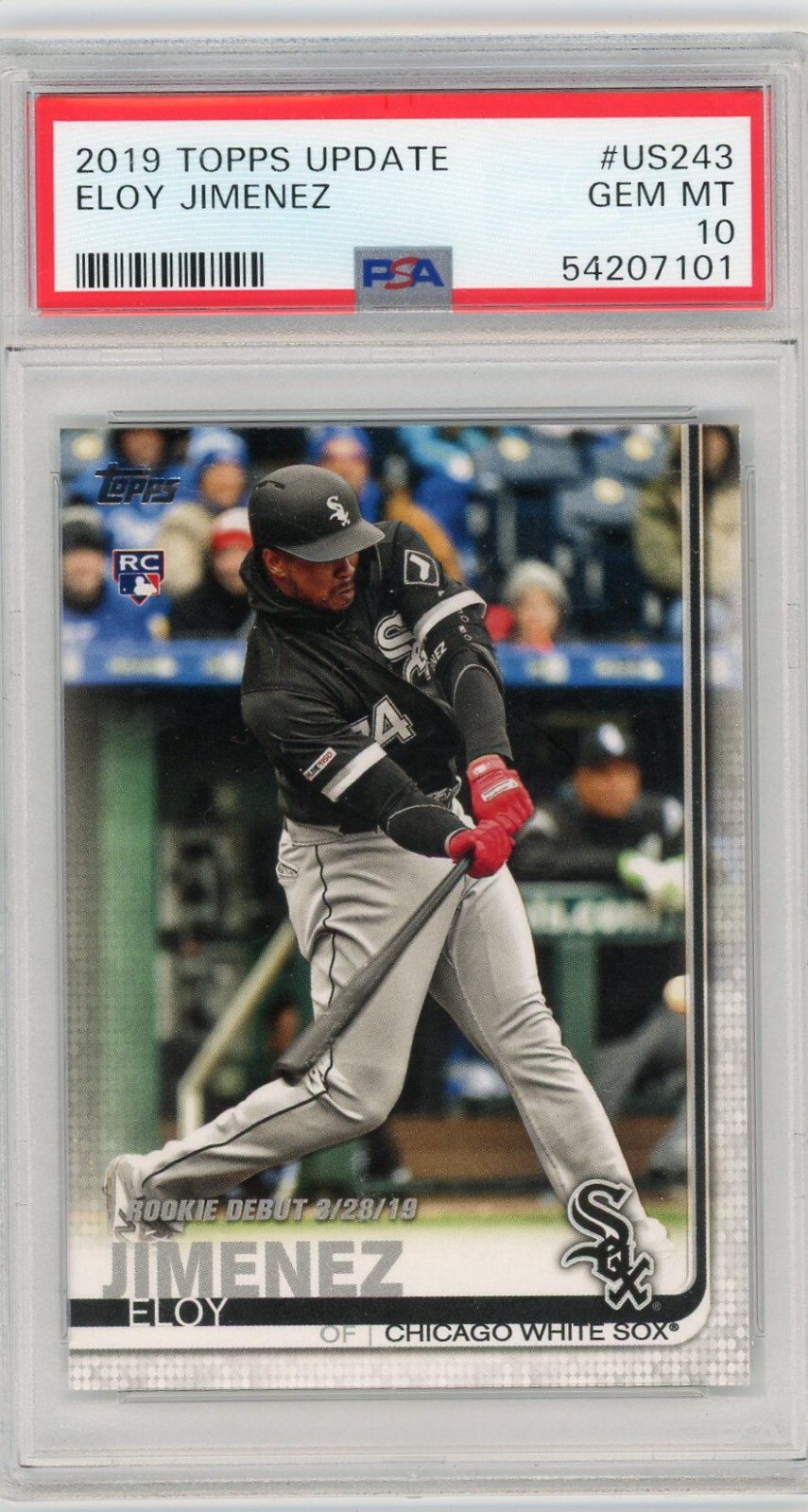 2019 Topps Update Eloy Jimenez #US243 Rookie PSA 10 !