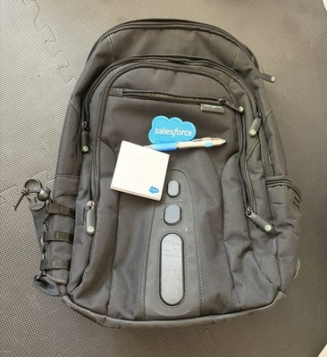 Salesforce Targus 15.6'' EcoSmart Black Backpack Ecosmart Forest Employee Merch