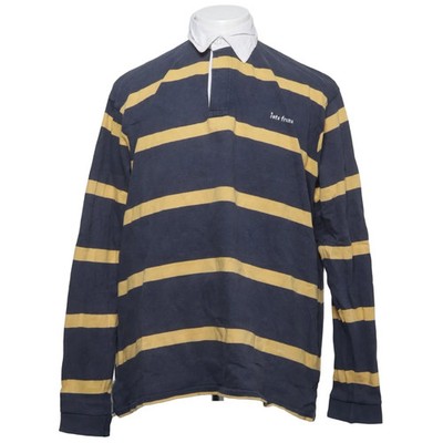 Iets Frans, Rugby Shirt, Größe: S, Blau/Gelb, Baumwolle, Streifen, Herren #iru