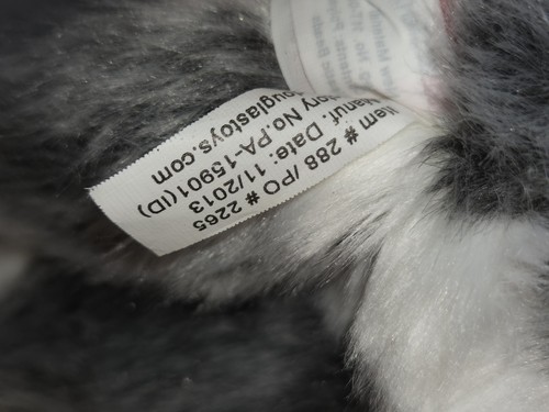 Peluche Douglas Cuddle giocattolo gatto grigio nuvoloso gattino peluche raro HTF #288 - Foto 15 di 16