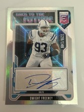2025 Panini Donruss Elite Back to the Future Signatures Dwight Freeney /149 Auto