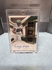 2023 Panini Immaculate Quinnen Williams Triple Patch Auto /99 New York Jets