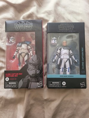 STAR WARS Black Series CLONE CAPTAIN REX lot of 2 different figures. NEW