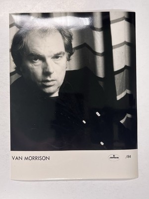 Van Morrison Photo Original Vintage Black And White Press Promotion Circa 1984
