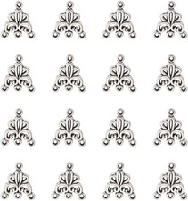 20pcs Triangle Chandelier Component Links Charm Pendant Connectors with 3 Holes