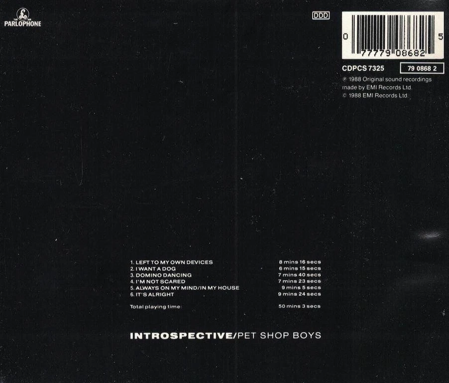 CD Pet Shop Boys - Introspective  (1988) - Bild 2 von 3