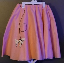 Pink Poodle Skirt Handmade Halloween Costume Cosplay Women Sz S/M