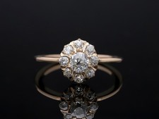 Top price ring with 0.60 ct. brilliant-cut diamonds, 585 gold (14 karat)....