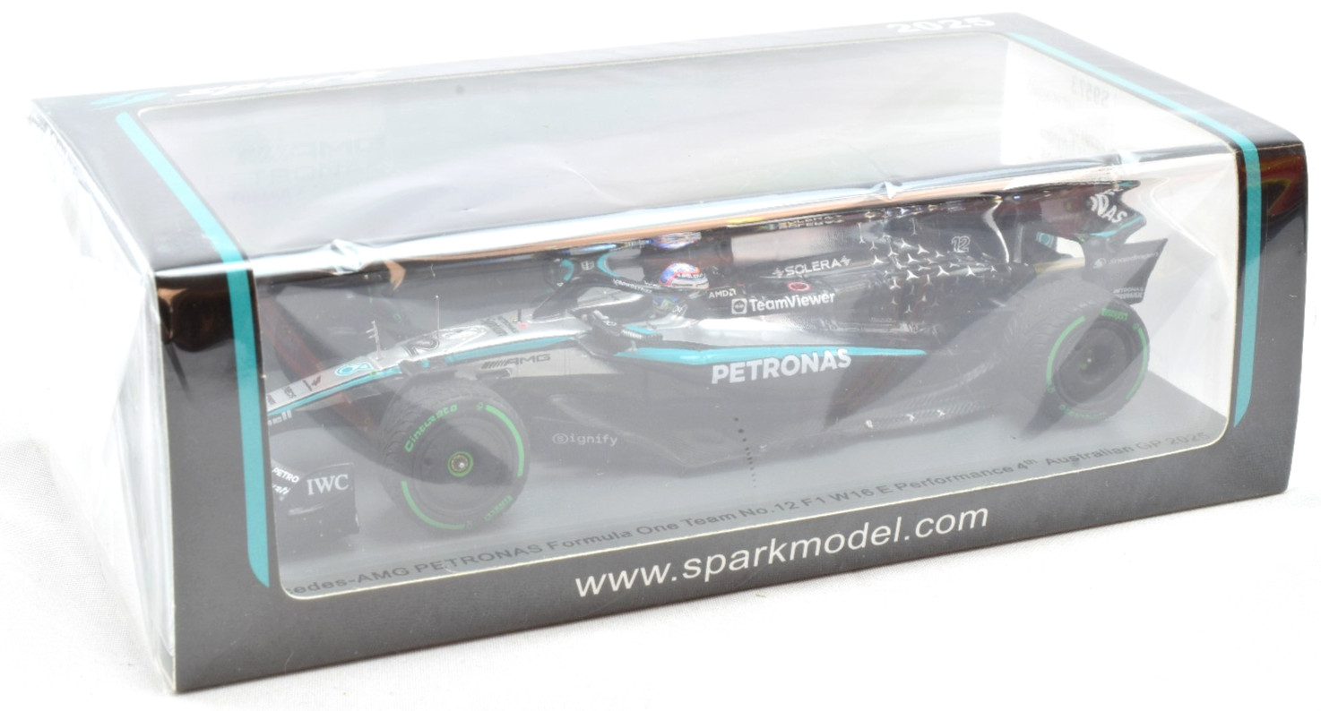 Spark Mercedes AMG - Kimi Antonelli - 2025 Australian GP 1:43 Diecast Car S9573