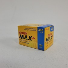 New 24 Exp. Kodak Max Versatility 400 Film 35mm Expired 1/11/2004