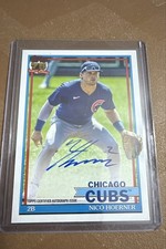 2026 Topps Series 1 - 1991 Topps Baseball Autographs Nico Hoerner #91A-NH (AU)