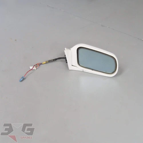 Nissan A31 Cefiro RH Right Drivers Exterior Side Wing Mirror White 88-94