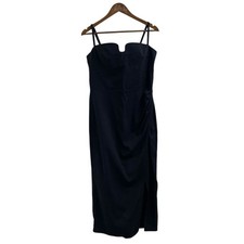 Reformation Alfred Dress 12 Sleeveless Midi Dress Sweetheart Neckline Fitted
