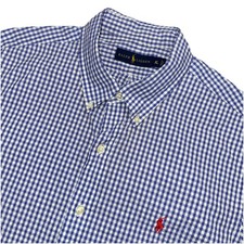 Polo Ralph Lauren Seersucker Shirt Mens XL Gingham Check Casual Preppy
