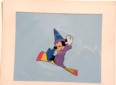 Mickey Mouse Sorcerer's Apprentice Production Cel - Disney Art Corner - SALE