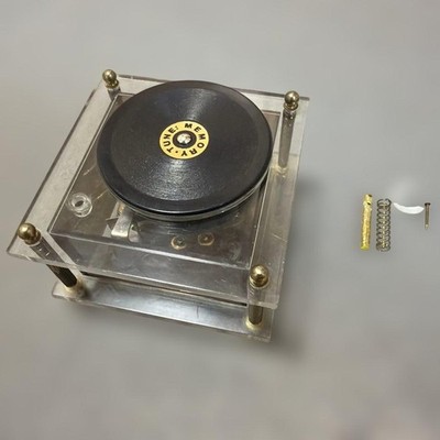   Confirmed current operation gramophone style music box MEMORY TUNE without tru