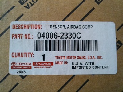 New GENUINE TOYOTA SENSOR COMPUTER ASSY  04006-2330C Free US Shipping