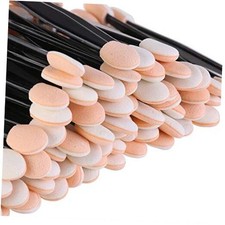 100 Pcs Disposable Dual Sided Eyeshadow Brush, Double Ended Sponge Applicator