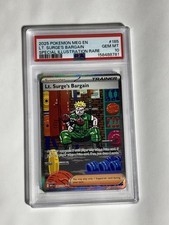 Lt. Surge's Bargain 185/132 Me01: Mega Evolution Holo SIR 2025 PSA 10 on eBay
