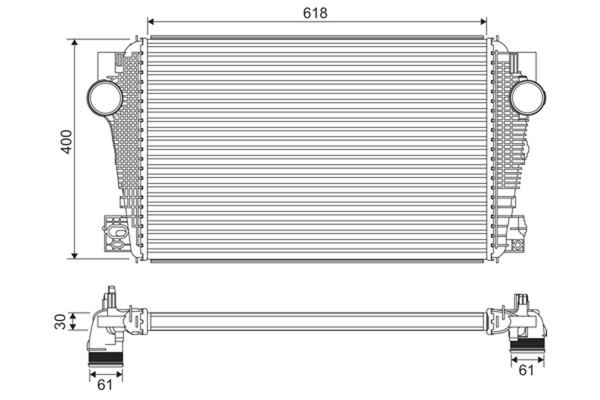 LadeluftküHler Valeo 822915 Aluminium FüR VW Amarok 2HA 2HB S1B S6B S7A S7B AGD-image