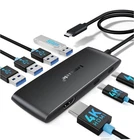 7-in-1 USB-C Hub Dual 4K HDMI DisplayPort 100W PD USB 3.0 Laptop Dock Adapter
