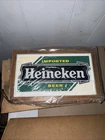 VINTAGE HEINEKEN IMPORTED BEER LIGHT UP SIGN CLASSIC - 1970’s brand new RARE!