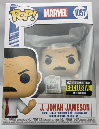 Funko Pop Marvel Spider-man J. Jonah Jameson #1057 Entertainment Earth Exclusive