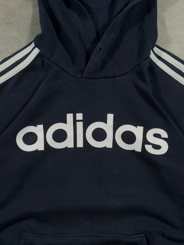 adidas Hoodie mit Logo Print in navy - Bild 4 von 4