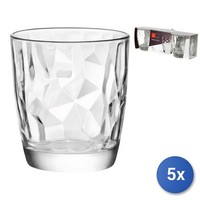 5X Packungen Mit 3 GläSern Aus Glas Diamond Wasser 30 Cl Transparent Bormioli