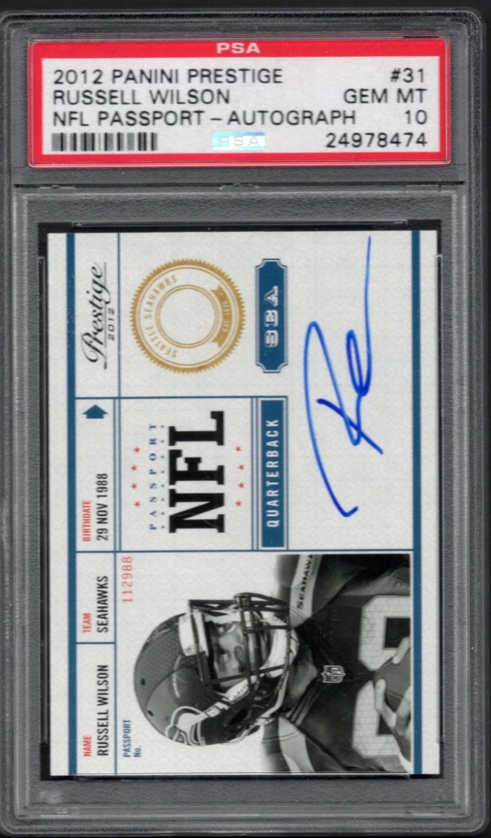 25+ Russell Wilson Autograph Football Trading Cards for sale
