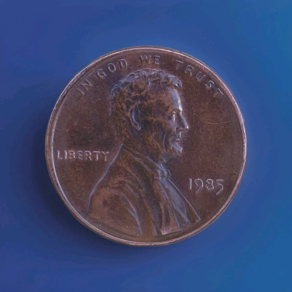 1985 P Lincoln Memorial Penny Die Cracks And Rim Cud 2.61 Grams - Image 3 of 4