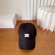 Celine Corduroy Baseball Cap
