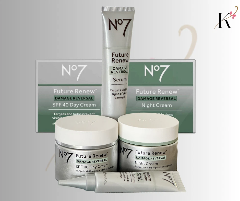 No7 Future Renew Damage Reversal Day-Night Cream, Eye Cream & Serum-Choose Pack