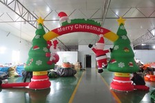 26' Inflatable Arch Merry Christmas Decoration Holiday W/Fan In Stock in U.S.
