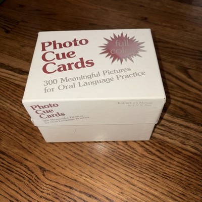 Photo Cue Cards 300 Full Color Language Practice Communication Skill Builders