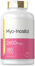 Myo-Inositol 2600mg  180 Capsules  Non-GMO, Gluten Free  by Carlyle