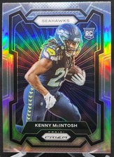 2023 Prizm Football KENNY McINTOSH Rookie Card Silver Prizm Variation #339. rookie card picture