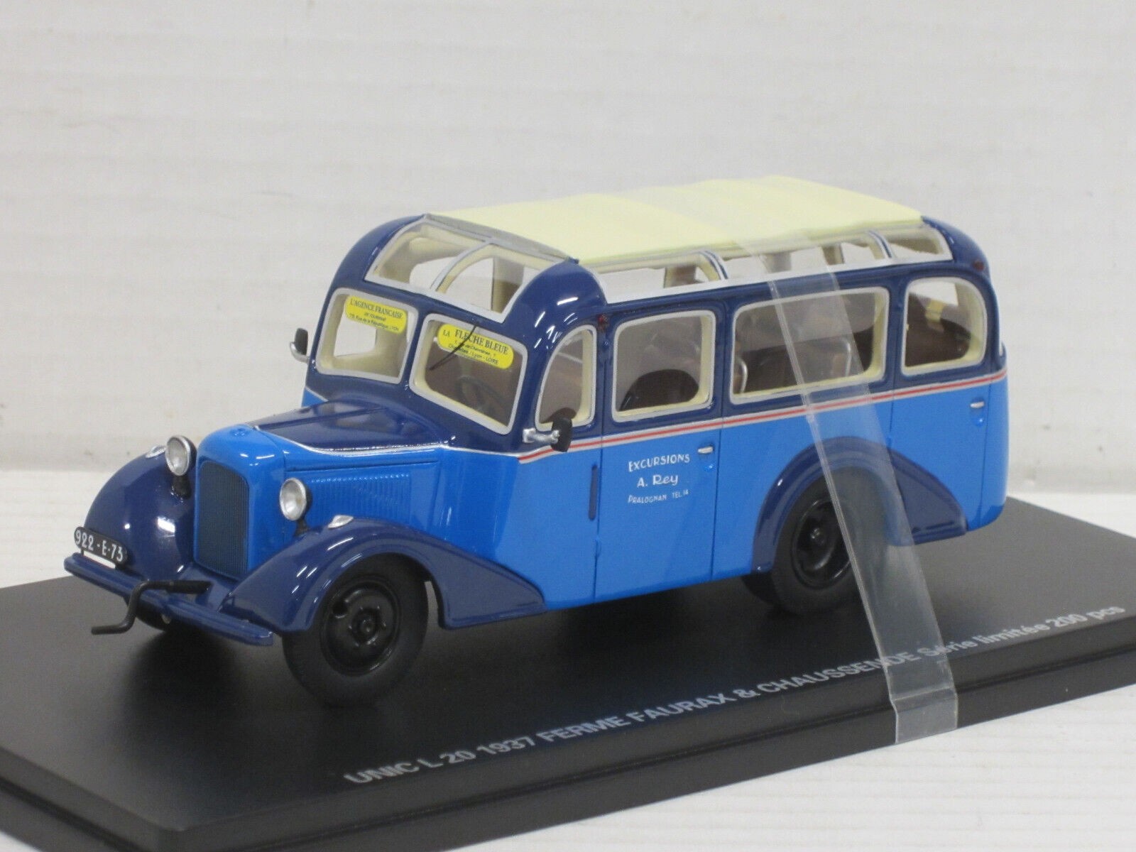 Camion miniature PERFEX UNIC L20 1937 Faurax et Chaussende echelle 1 43