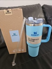 Stanley Quencher H2.0 FlowState 40oz/1.18L Light Blue Tumbler Handle Lid Straw