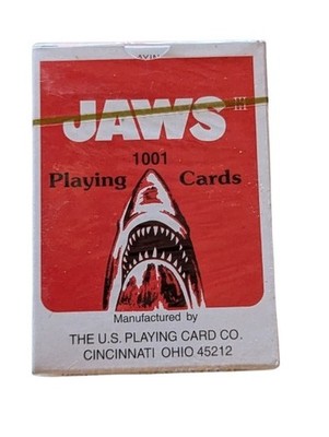 JAWS III Spielkarten rot Packung neu fabrikversiegelt kostenloser Versand USA Spielkarte Co