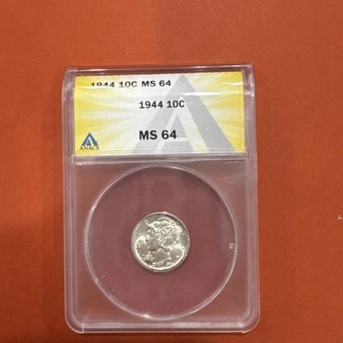 1944 Mercury Dime MS 64